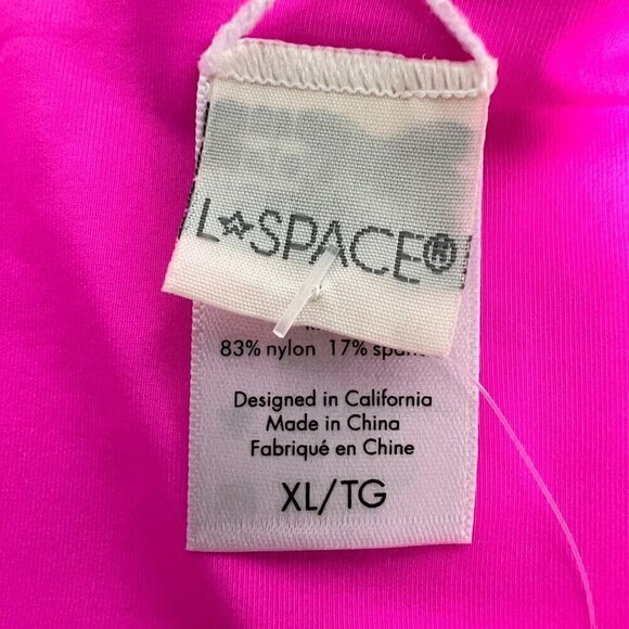 L*Space Women’s Cabana Bikini Bottom Bitsy Cut Multicolor Striped Size XL New - Picture 7 of 10